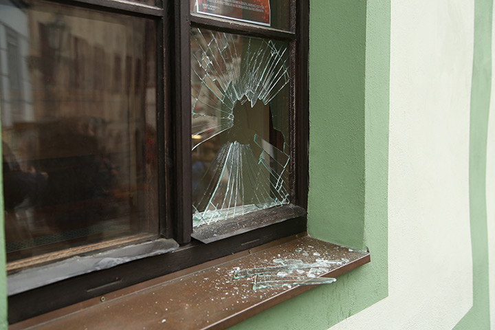 A2B Glass are able to board up broken windows while they are being repaired in Godalming.